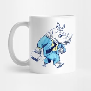 Rhino Business Man Mug